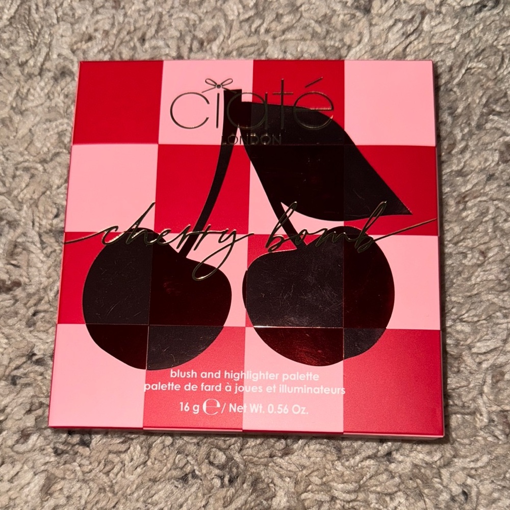Ciaté London Cherry Bomb Blush and Highlighter Palette